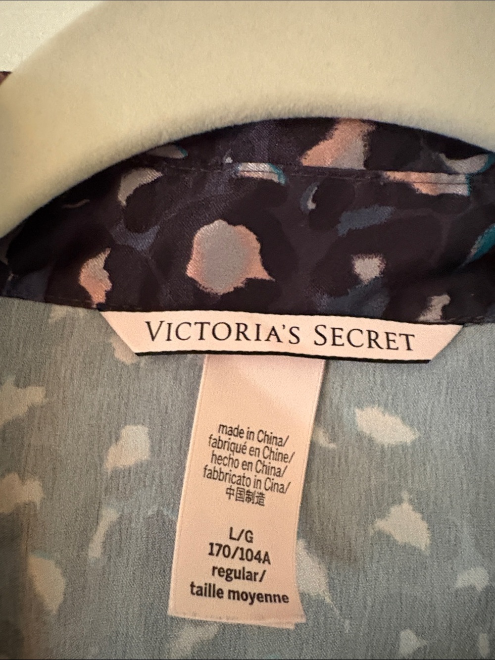 Victoria's Secret Black Printed Button-Front Pajama Set with Pink Accents - Picture 2 of 11